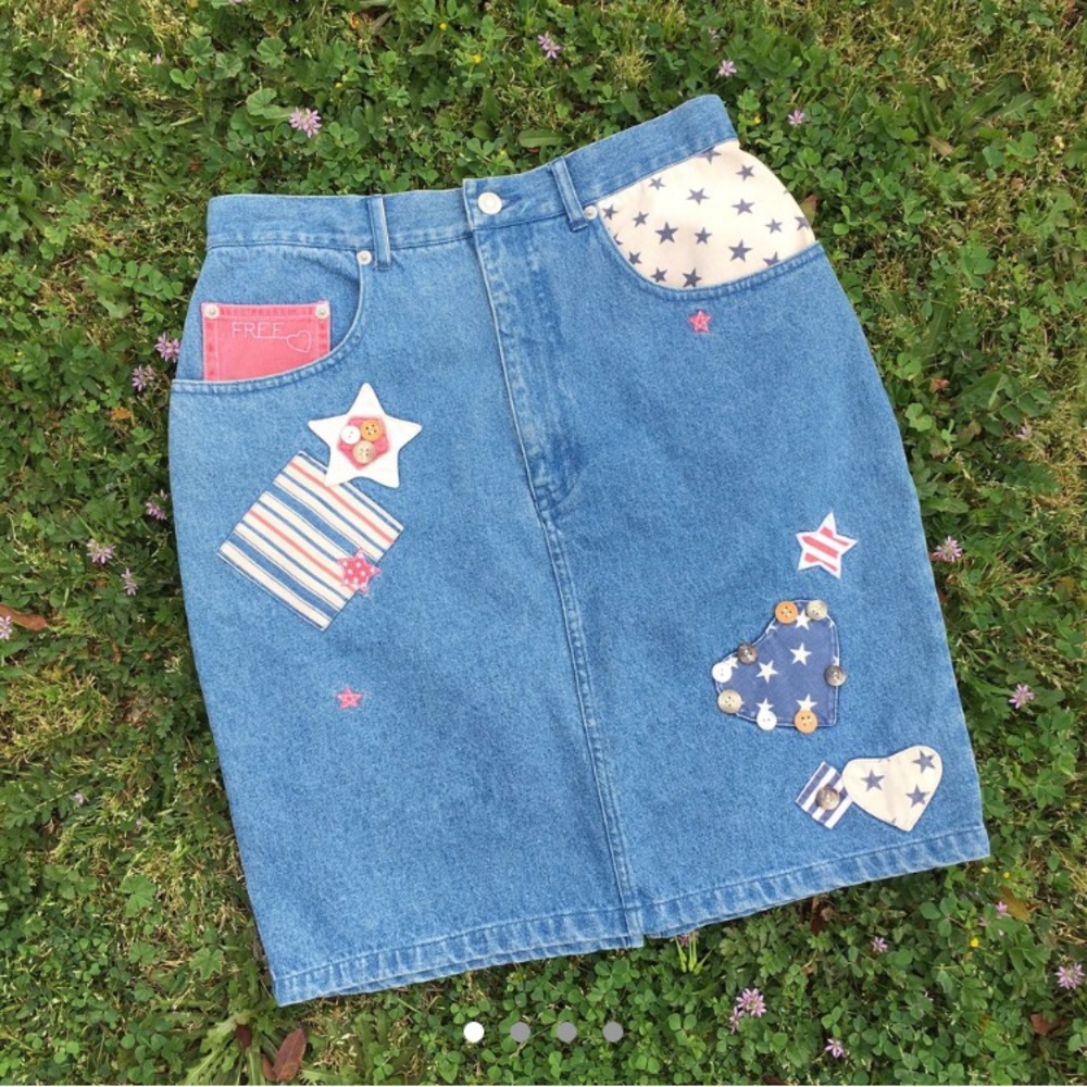 DEADSTOCK Cambridge Country Store patriotic skirt